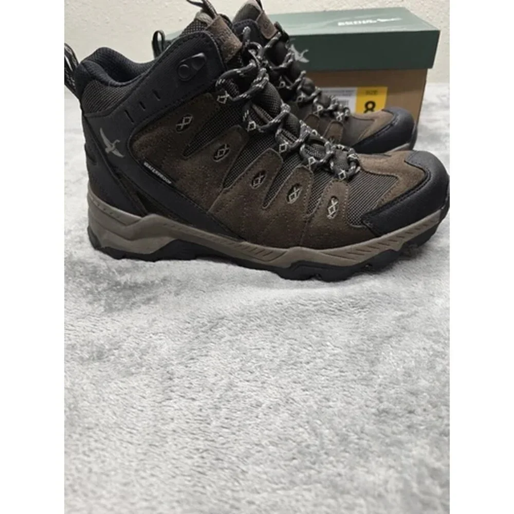 NEW Eddie Bauer Outdoor Boots, Mens US 8, Maple‎ Ridge,  Brown,  Leather Upper